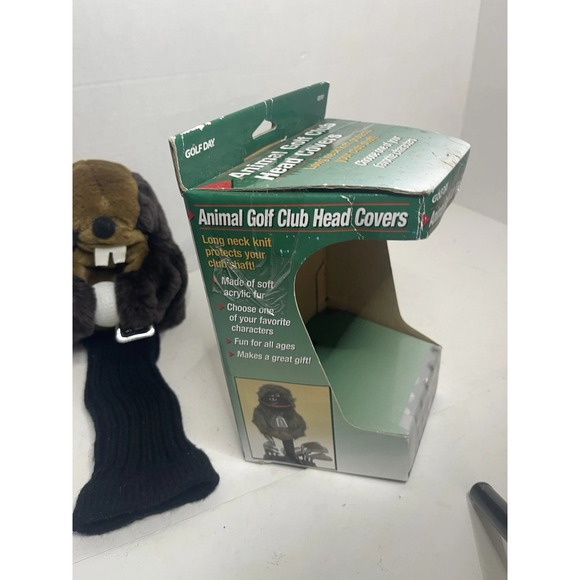 Gopher Golf Club Wood Driver Cover w/ Ball Mancave Toy Caddy Shack - Picture 5 of 8